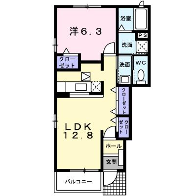 サンセールⅣ 101【管理NO：1-013738501-01010】 ★家具家電は申し込み後に搬入しますの物件画像