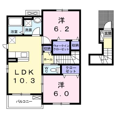 パン　リーヴル 202【管理NO：1-026226501-02020】 ★家具家電は申し込み後に搬入しますの物件画像