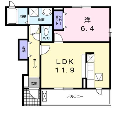 グレイス・アズーリ 102【管理NO：1-019112201-01020】 ★家具家電は申し込み後に搬入しますの物件画像