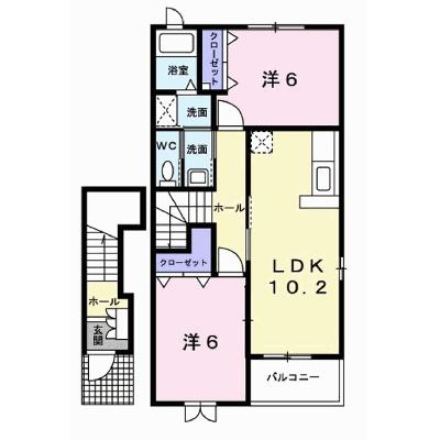 エレガンシア 202【管理NO：1-012807001-02020】 ★家具家電は申し込み後に搬入しますの物件画像