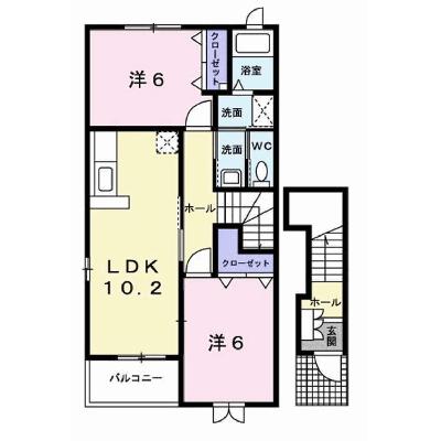 エレガンシア 201【管理NO：1-012807001-02010】 ★家具家電は申し込み後に搬入しますの物件画像