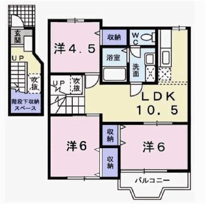 ジュアン壱番館 202【管理NO：1-007455801-02020】 ★家具家電は申し込み後に搬入しますの物件画像