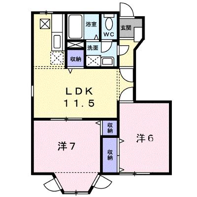 コンフォート阿江 102【管理NO：1-007219101-01020】 ★家具家電は申し込み後に搬入しますの物件画像