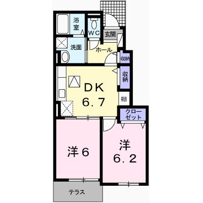 グランチャレットⅠ 103【管理NO：1-019595701-01030】 ★家具家電は申し込み後に搬入します 2026年07月上旬入居可能の物件画像