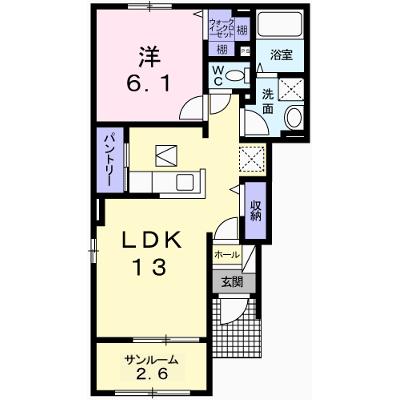 サンリット福崎Ⅱ 101【管理NO：1-018156802-01010】 ★家具家電は申し込み後に搬入します 2026年07月中旬入居可能の物件画像