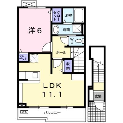 アンソレイエ飾磨　Ⅱ番館 202【管理NO：1-017722701-02020】 ★家具家電は申し込み後に搬入します★の物件画像