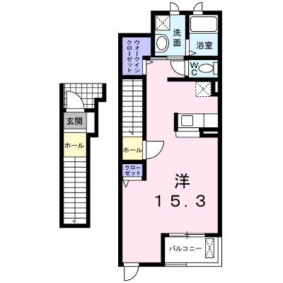 パレ・エクセラン 204【管理NO：1-012991101-02040】 ★家具家電は申し込み後に搬入します★の物件画像