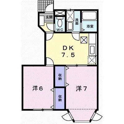 アメニティー北平野Ａ 102【管理NO：1-007850801-01020】 ★家具家電は申し込み後に搬入します★の物件画像