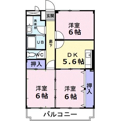 グランディオーズ 301【管理NO：1-007300501-03010】 ★家具家電は申し込み後に搬入しますの物件画像