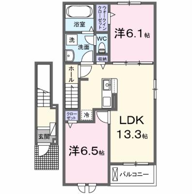 メゾン・ド・クレールＡ 205【管理NO：1-028207801-02050】 ★家具家電は申し込み後に搬入しますの物件画像