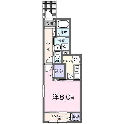 リバーテラスⅡ 105【管理NO：1-027610602-01050】 ★家具家電は申し込み後に搬入しますの物件画像