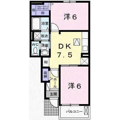 アプローズＦＵＫＵＳＡＫＩ 104【管理NO：1-024420301-01040】 ★家具家電は申し込み後に搬入しますの物件画像