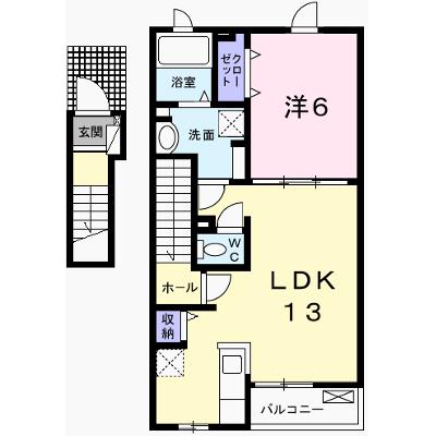 ル・レストⅡ 202【管理NO：1-023255401-02020】 ★家具家電は申し込み後に搬入します 2026年07月下旬入居可能の物件画像