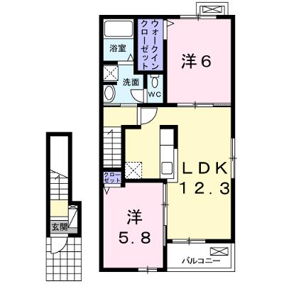 エスペランサ天神Ⅱ 203【管理NO：1-022057102-02030】 ★家具家電は申し込み後に搬入します 2026年08月下旬入居可能の物件画像