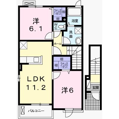 ペール・メゾンＡ 201【管理NO：1-020930701-02010】 ★家具家電は申し込み後に搬入しますの物件画像