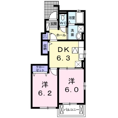 プリムローズ 101【管理NO：1-018116501-01010】 ★家具家電は申し込み後に搬入しますの物件画像