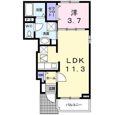 アンソレイエ飾磨　Ⅱ番館 105【管理NO：1-017722701-01050】 ★家具家電は申し込み後に搬入しますの物件画像