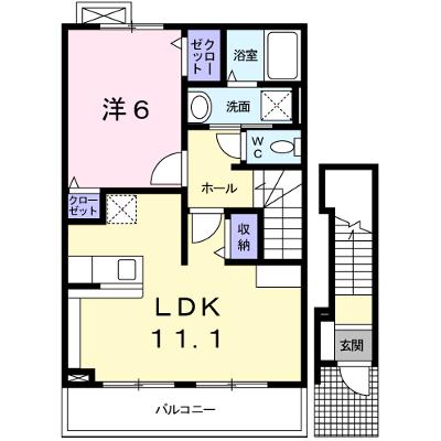 プロムナード大野 202【管理NO：1-016579001-02020】 ★家具家電は申し込み後に搬入しますの物件画像