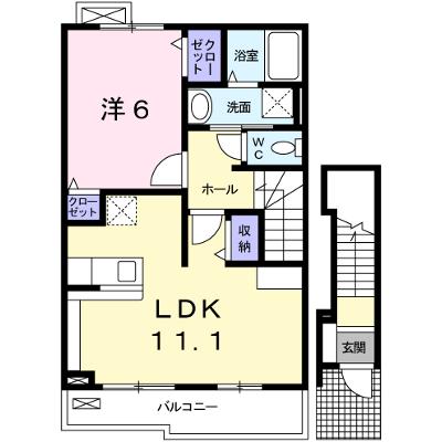 プロス　ＥＫＩＭＡＥ 201【管理NO：1-014845301-02010】 ★家具家電は申し込み後に搬入します 2026年07月下旬入居可能の物件画像