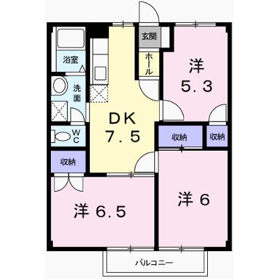 パレスイナバ 203【管理NO：1-004476201-02030】 ★家具家電は申し込み後に搬入します★の物件画像