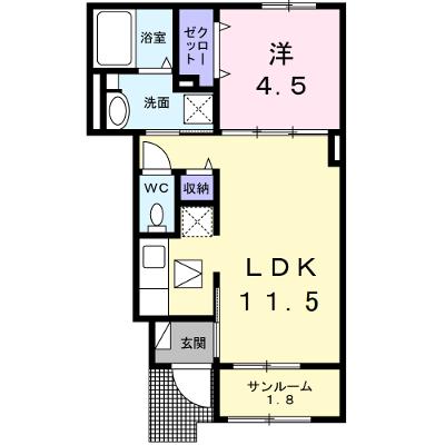 ベル　フィオーレ　Ａ 103【管理NO：1-028083001-01030】 ★家具家電は申し込み後に搬入しますの物件画像