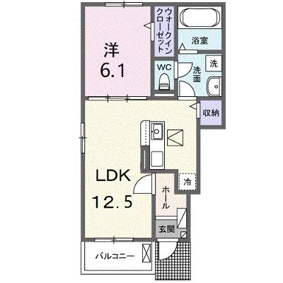シーズンテラス勝原 101【管理NO：1-026859901-01010】 ★家具家電は申し込み後に搬入しますの物件画像