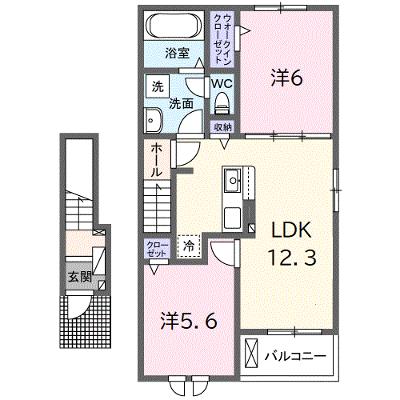 グランデフォルトーネＡ 205【管理NO：1-026802801-02050】 ★家具家電は申し込み後に搬入します★の物件画像