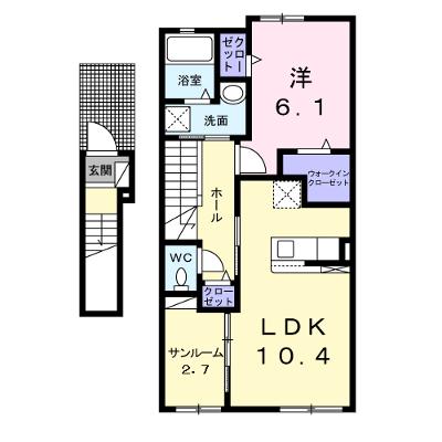 Ｌ＆Ｃ　Ｍｏｃａ　Ⅱ 203【管理NO：1-026338902-02030】 ★家具家電は申し込み後に搬入しますの物件画像