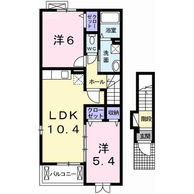 ドルチェⅡ 201【管理NO：1-017230501-02010】 ★家具家電は申し込み後に搬入します★の物件画像