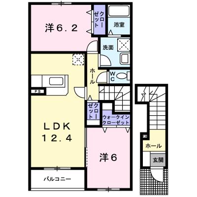 メゾン　ド　ウ－ルＡ 202【管理NO：1-014233601-02020】 ★家具家電は申し込み後に搬入しますの物件画像