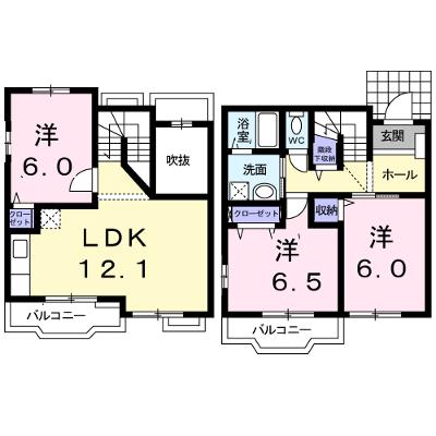 クール・ヴィヴァーチェＡ 102【管理NO：1-013238501-01020】 ★家具家電は申し込み後に搬入します★の物件画像