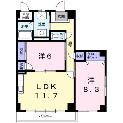 シエル青山 201【管理NO：1-009761701-02010】の物件画像