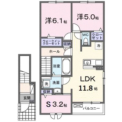 メゾングレーヌ東觜崎駅前Ａ 205【管理NO：1-028510301-02050】 ★家具家電は申し込み後に搬入します 2026年09月中旬入居可能の物件画像