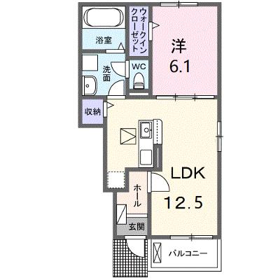 シーズンテラス勝原 106【管理NO：1-026859901-01060】 ★家具家電は申し込み後に搬入しますの物件画像