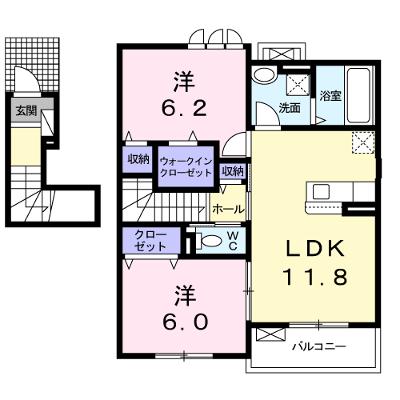 メゾンド　サン　ミシェル 203【管理NO：1-026355801-02030】 ★家具家電は申し込み後に搬入します★の物件画像
