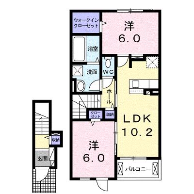 ル　ボヌール赤穂Ⅰ 202【管理NO：1-025494301-02020】 ★家具家電は申し込み後に搬入しますの物件画像