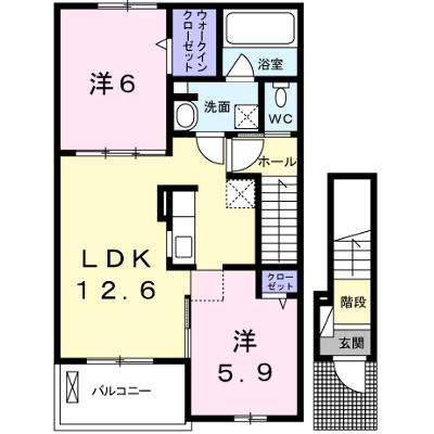 ベル・ソレイユ 202【管理NO：1-023305501-02020】 ★家具家電は申し込み後に搬入しますの物件画像