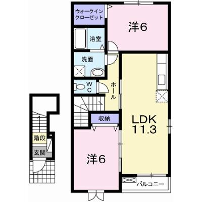 チェリー・ブロッサムⅢ 204【管理NO：1-016457903-02040】 ★家具家電は申し込み後に搬入しますの物件画像
