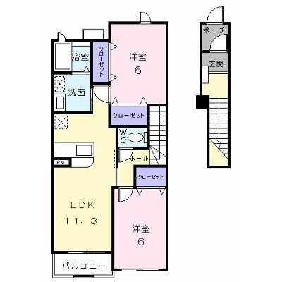 ヒルサイド緑ヶ丘Ｂ 203【管理NO：1-013933102-02030】 ★家具家電は申し込み後に搬入しますの物件画像