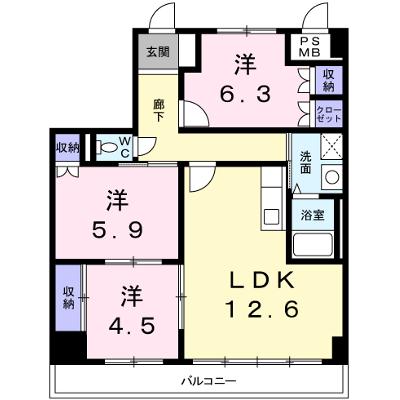 シエル青山 403【管理NO：1-009761701-04030】の物件画像