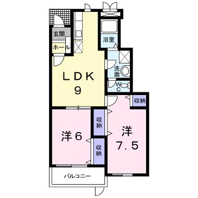 メゾン梅の郷Ａ 102【管理NO：1-007184301-01020】 ★家具家電は申し込み後に搬入します★の物件画像