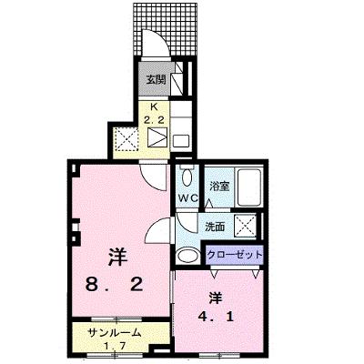 アルドーレ 102【管理NO：1-027809801-01020】 ★家具家電は申し込み後に搬入しますの物件画像