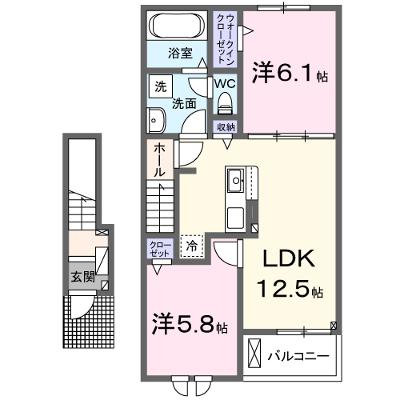 ファミーユ　タチバナ 202【管理NO：1-027610901-02020】 ★家具家電は申し込み後に搬入しますの物件画像