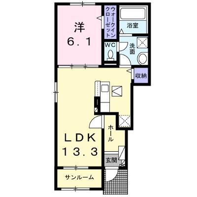 エレガンス　ハネカ 101【管理NO：1-027172901-01010】 ★家具家電は申し込み後に搬入しますの物件画像