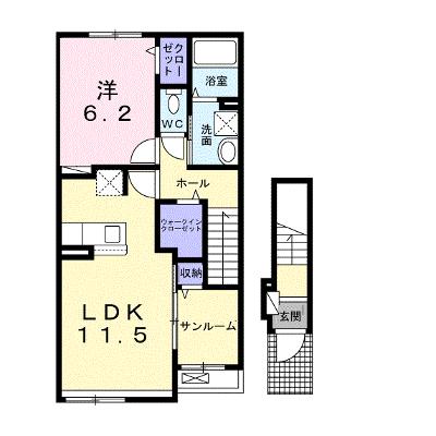 グレイス大和小泉 201【管理NO：1-027029201-02010】 ★家具家電は申し込み後に搬入しますの物件画像