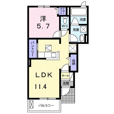 シエルブルーⅡ 101【管理NO：1-021561002-01010】 ★家具家電は申し込み後に搬入しますの物件画像