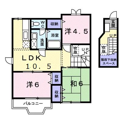 ウイングヒルズⅡ 202【管理NO：1-009677801-02020】 ★家具家電は申し込み後に搬入しますの物件画像