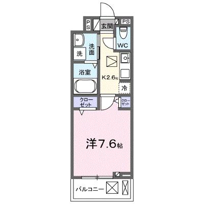 リエゾン学園前 101【管理NO：1-028222501-01010】 ★家具家電は申し込み後に搬入しますの物件画像