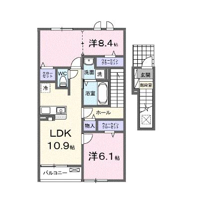 ハイツ大和 203【管理NO：1-027932601-02030】 ★家具家電は申し込み後に搬入します★の物件画像
