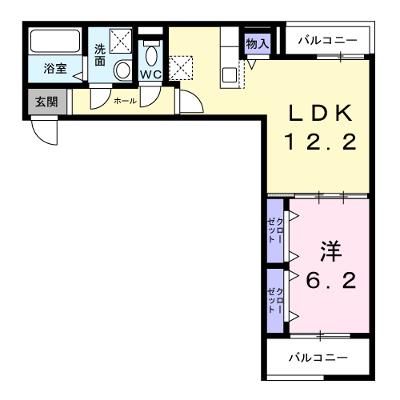 アプリコットⅢ 202【管理NO：1-027495301-02020】 ★家具家電は申し込み後に搬入しますの物件画像